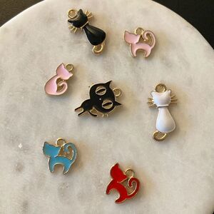 Gold Plated Enamel  Charm Pendant DIY for Earrings Necklace Bracelet Jewelry Mak